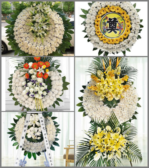 四川成都崇州市隆兴镇高塔村花圈速递